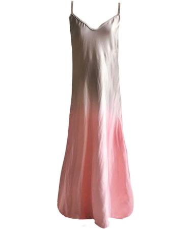 Ronony Women's Sleeveless Maxi Dress - Spaghetti Strap Long Boho Cocktail & Beach Dress - Summer Floral Casual Rosa XXL - Buy Online on GoSupps.com