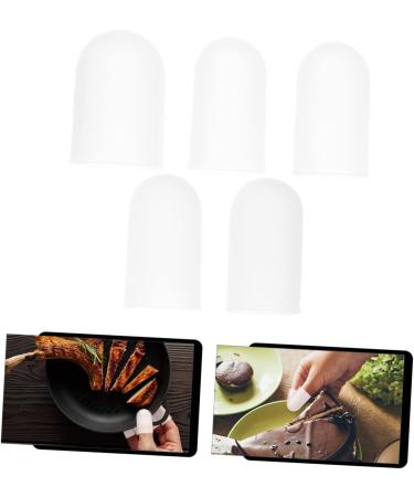 FRCOLOR 5pcs Insulated Silicone Finger Cots - Food Grade Finger Sleeves & Caps for Safe Cooking - Buy Online on GoSupps.com