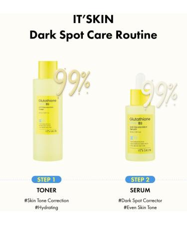 It'S SKIN Glutathione Shot B3 Toner 4.05 Fl Oz 99% Pure Glutathione Deep Hydration & Skin Texture Care Fast-Absorbing for Daily Toner Korean Skincare - Buy Online on GoSupps.com