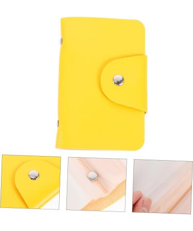 Mikinona 2pcs Nail Art Card Holder Plate Holder Nail Plate Organizer Bag Stamping Plates Organizers Stamping Plates Storage Bag Nail Stamp Nail Art Stamper Pouch Pu Embossed Photo Album Yellow 14.5X9.5X1.8CM - Buy Online on GoSupps.com