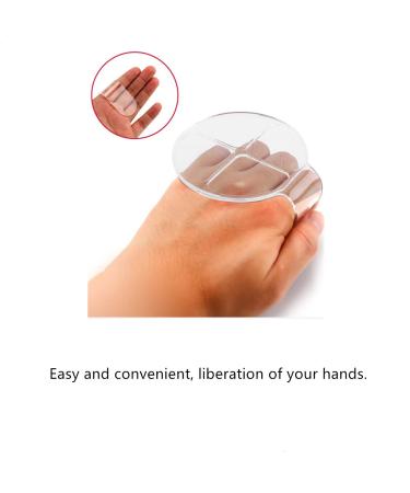 RUITASA Hand Makeup Mixing Palette with Stainless Steel Rod - Nail Art Manicure Palette - Buy Online on GoSupps.com