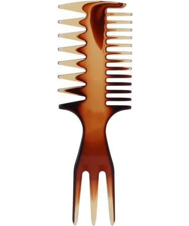 Retro Hairstyle Comb Men's Wide Teeth Resin Comb Anti-static Suitable for Salon and Home Use (4 three-purpose comb width) - Buy Online on GoSupps.com
