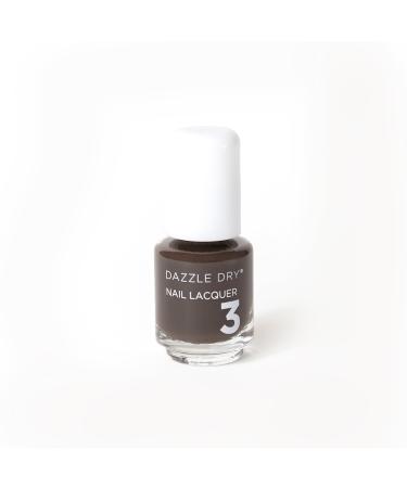 Dazzle Dry Nail Mini Lacquer (Step 3) - Sequoia - A dark chocolate brown. Full coverage cream. (0.17 fl oz / 5 Manicures)