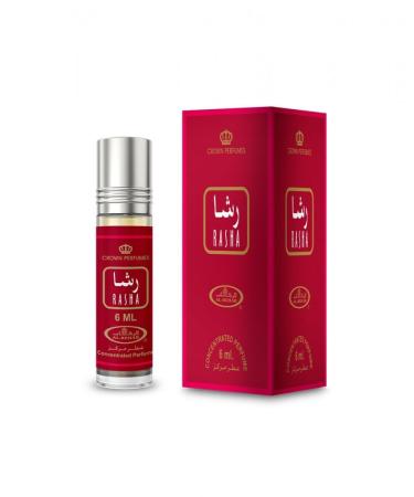 Al-Rehab Rasha - Roll On - Essential Perfume Oil - For Women 6ml(0.2 Fl Oz) Rasha 0.2 Fl Oz (Pack of 1)