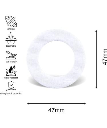 Fixtape Breathable Sensor Tape Rings for Freestyle Libre 1 & 2 | Self-Adhesive Patches with Hole for Glucose Sensor | Skin-Friendly Waterproof | 7 Pack (White) - Buy Online on GoSupps.com