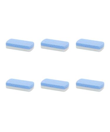 kawehiop 6piece Non-Toxic and Odorless Foot Pumice Stone for Smooth Line and Round Edge Wide Application Pedicure Foot Cleaning Blue