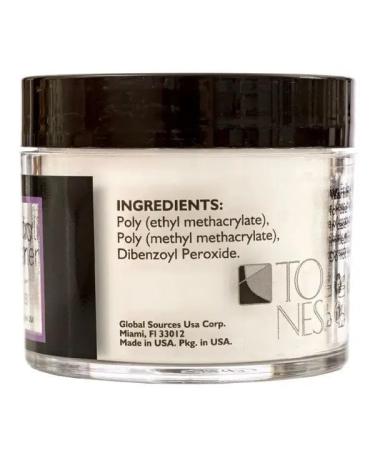 Tones Pro Acrylic Powder Glass - Premium Salon-Quality Acrylic Nail Powder for Professional Nail Design & Sculpting (1.5 Fl Oz) - International Shipping Available - Buy Online on GoSupps.com