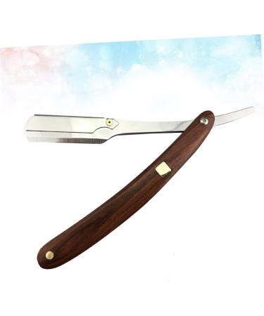 Minkissy Double Foldable Razor for Men - Safe Metal Hand Shaving Tool & Wooden Cutlery Holder | International Shipping Available - Buy Online on GoSupps.com