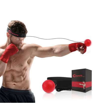 Champs MMA Boxing Reflex Ball Great for Reaction Speed and Hand Eye Coordination Training Boxing Equipment Fight Speed, Boxing Gear, Punching Ball Reflex Bag (Advanced)