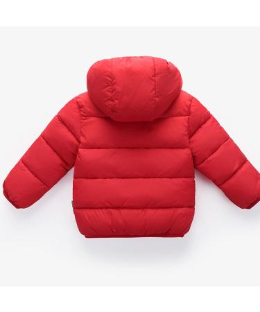 YOPOTIKA Baby Toddler Hooded Fleece Coat Outerwear Jacket - Navy Blue/Red (12-18 Months to 5-6 Years) - Buy Online on GoSupps.com
