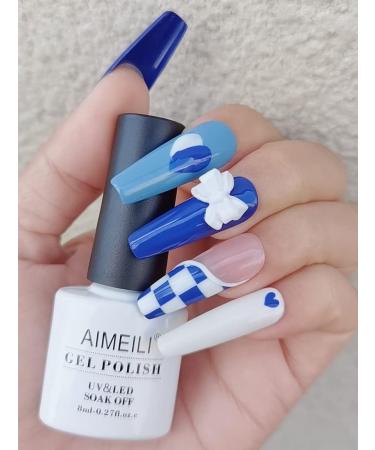 AIMEILI Gel Nail Polish Set 8ml 12 Colours Soak Off UV LED Gel Nail Polishes Nail Art Gel Polish Gift Kit 13 KIT12-13_8ML 0.67 ml (Pack of 12) - Buy Online on GoSupps.com