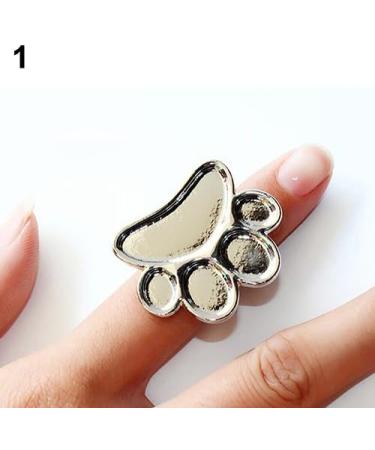Brussels 1 Pc Women Mini Manicure Palette Metal Nail Art Polish Palette Paint Palette Finger Rings Manicure Cream Open Ring 1 - Buy Online on GoSupps.com