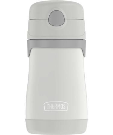 THERMOS Baby 10 Ounce Stainless Steel Vacuum Insulated Straw Bottle  Gray