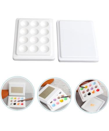  ULDIGI 1PC Nail Art Painting White Gel Nail Polish Makeup Palette Tray Accessories Nail Polish Holder Cosmetic Ceramic White Small Mixing Tray - Buy Online on GoSupps.com