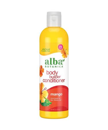 Alba Botanica Body Builder Conditioner, Mango, 12 Oz 12 Ounce (Pack of 1) Mango