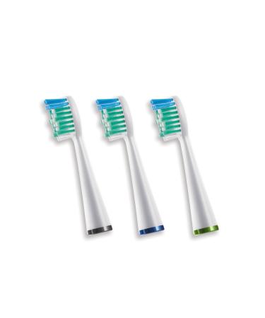 Waterpik Sensonic Complete Care Standard Brush Heads Replacement Tooth Brush Heads SRRB-3W 3 Count
