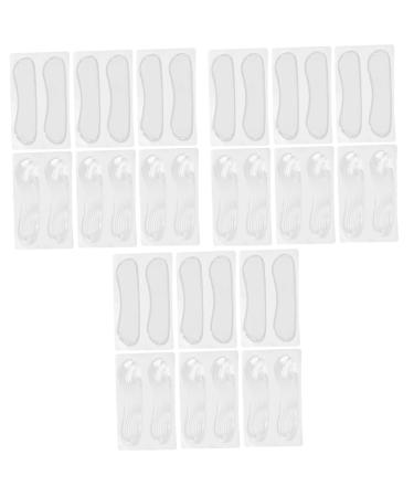 FOMIYES 18 Pairs Women Insoles High Heel Pads Gel Insoles High Heel Cushion Heel Grips Liner Polyester and Gel Material Insole for Heels High Heel Insoles Follow up Invisible
