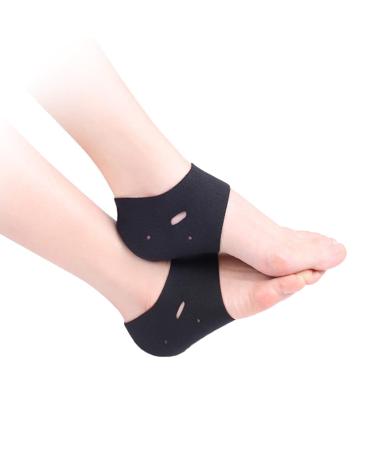 In addition to moisturizing heel socks toe-free spa socks lined with gelA ventilated unisex toes open feet care of dry skin for cracked dry feet skin care foot calluses