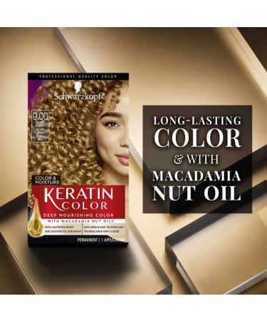 Schwarzkopf Keratin Color 9.0 Honey Blonde - Color & Moisture Hair Color Cream - Buy Online on GoSupps.com