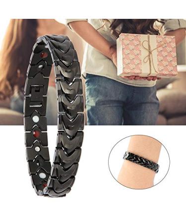 Magnetic Health Bracelet - Titan Steel Therapy Bracelet for Pain Relief & Skin Care | Heart Shape Design - Buy Online on GoSupps.com
