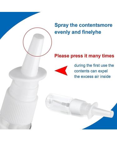 JOUSE 20Piece Nasal Spray Bottle Clear Small Empty Nose Spray Bottle Reusable Fine Mist Sprayers for Travel 10ML - Buy Online on GoSupps.com