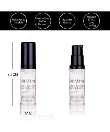 All Matte Pore Invisible Face Primer 6ML Long Lasting Hydrating Smoothing Isolated Moisturizing Oil Free Pro Makeup Primer Make Up Base Face Foundation Primer for All Skin Types - Buy Online on GoSupps.com