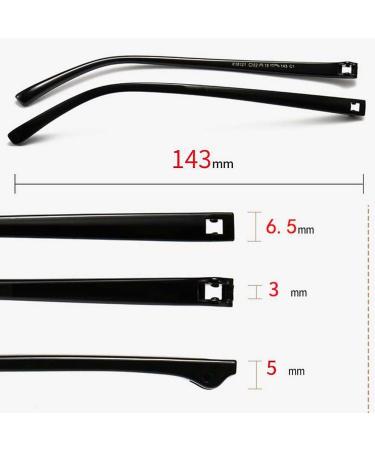 Vekker Yewear Leg - Black Glasses Accessories TR90 Replacement Arms Screwless Glasses Repair Parts - International Shipping Available - Buy Online on GoSupps.com