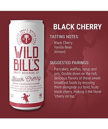 Wild Bill's 4-Flavor Soda Sampler Pack - (12 oz 12-Pack) - Root Beer, Vanilla Cream, Black Cherry, Orange Cream - Caffeine Free, Gluten Free, Vegan - Made with Pure Cane Sugar - Buy Online on GoSupps.com