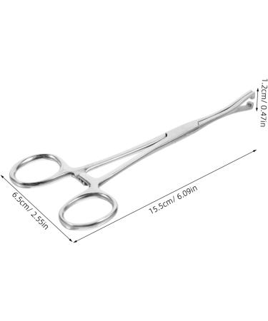 COLLBATH Reptile Feeding Clip Bearded Dragon Feeding Tongs Snake Tong Stainless Steel Silver - Buy Online on GoSupps.com