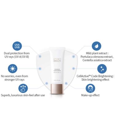Atomy Absolute Essence Sun UV Protector SPF50+PA++++ | Premium Moisture Sunscreen 40ml - Best International Shipping - Buy Online on GoSupps.com