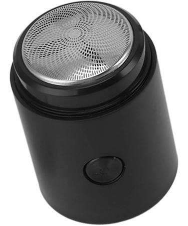 EMUKOEP Mini Electric Beard Trimmer for Men - Rechargeable Portable Pocket Grooming Tool for Mustache Stubble & Body Hair - Glossy Black - Buy Online on GoSupps.com