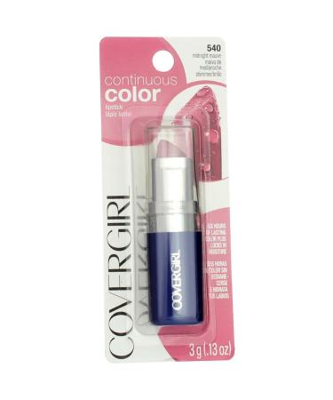 COVERGIRL Continuous Color Lipstick Midnight Mauve 540  .13 oz (packaging may vary) Midnight Mauve 540 1 Count (Pack of 1) - Buy Online on GoSupps.com
