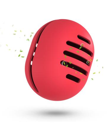 Fauxomor make-up sponge holder-breathable on three sides silicone beauty blender travel bag for all sizes of make-up sponge frost-proof portable cosmetics tool red B 1 piece (1 Pack) B-red (5-line)