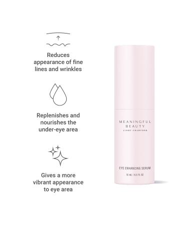 Meaningful Beauty Eye Enhancing Serum - Anti-Wrinkle Hydrating Formula | 0.5 Fl Oz | Shop Internationally - Buy Online on GoSupps.com