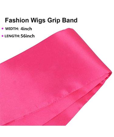 YMSGIRL Satin Edge Laying Scarf for Lace Frontal Wigs - Non Slip Wig Grip Headband for Women - Pink 1 Count - Buy Online on GoSupps.com