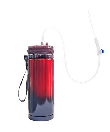 Spill Proof Cups for Adults Choke Proof Adult Sippy Cup for Elderly Spill Proof 1.2m Long Straw Insulation Stainless Steel Convalescent Feeding Cup for Elderly Disabled Patient