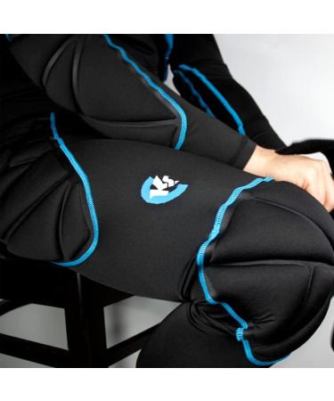 KEEPERsport Goalkeeper Padded Underpants - Long Protective Pants Size S-XXL - Black - Professional Goalkeeping Gear - Buy Online on GoSupps.com