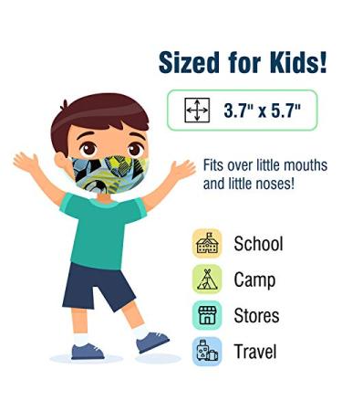 WeCare Kids Disposable Face Masks - 50 Sport Collection, Individually Wrapped with Fun Prints - Buy Online on GoSupps.com