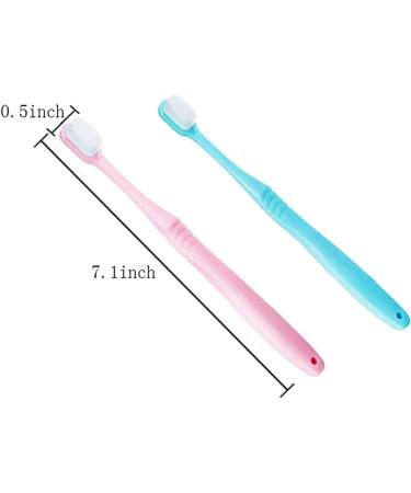 Extra Soft Nano Toothbrush for Sensitive Gums - 20 000 Bristles for Gentle Cleaning | Blue - 1 Piece - Buy Online on GoSupps.com