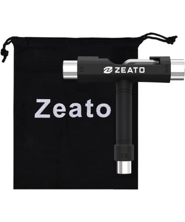 Zeato All-in-One Skate Tool | Portable Multi-Function T-Tool for Skateboards | Black - Buy Online on GoSupps.com