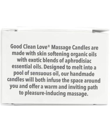 Good Clean Love Spicy Citrus Massage Candle | 100% Natural Aromatic Oil | Exotic Citrus Scent & Aphrodisiac Fragrance | 2 Oz International Shipping Available - Buy Online on GoSupps.com