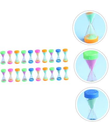 Bestonzon 120 PTH Mini Sand Clock - Miniature Hourglass Countdown Timer for Kitchen Office & School - 6 Colorful Pieces (6.7x2.8cm) - Buy Online on GoSupps.com