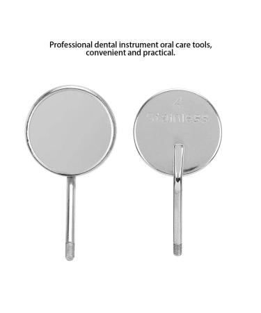 20 Professional Tooth Mirrors Replacement Heads - Stainless Steel Odontoscope - 2.2cm Diameter - High-Quality Dental Tools for Accurate Oral Examination - International Shipping Available - Buy Online on GoSupps.com