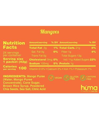 H ma Chia Energy Gel 12 Gels - Premier Sports Nutrition for Endurance Exercise (Mangoes) - Buy Online on GoSupps.com