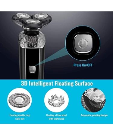 Men's Electric Razor 4 in 1 Waterproof Rotary Shaver - Travel Rechargeable USB Cordless Easy to Operate & Store - Buy Online on GoSupps.com