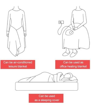 Heated Electric Knee Warm Blanket | Plush Heated Bed Throw 105 85 cm | Comfort for Office & Home International Shipping Available - Buy Online on GoSupps.com