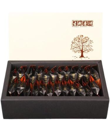 HQZM Yunnan Old Puer Tree Tea Old Puer Ripe Tea Old Puer Ripe Tea 125g 25 BagsBox Choice of Different Qualities - Buy Online on GoSupps.com