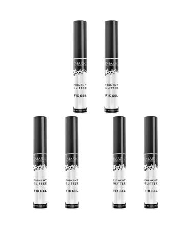 FOMIYES 6 Pcs Eye Primer Body Gel Shimmer Eyeshadow Fix Gel for Eye Makeup Eyelash 1 count (Pack of 1) Assorted Colorx3pcs