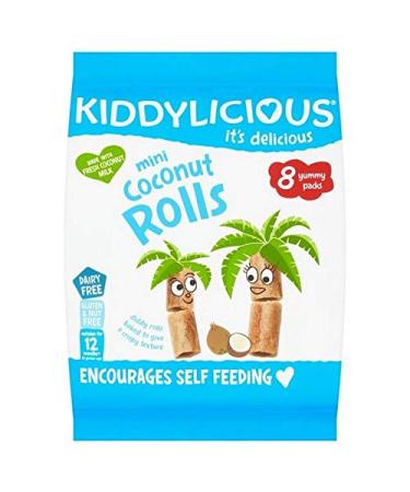 4x Kiddylicious Mini Coconut Rolls 8 x 7g