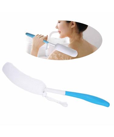 Soft Sponge Bathing Brush with Long Curved Handle - Body Cleaning & Peeling Shower Brush for Back - Best Bathing Accessories - Buy Online on GoSupps.com